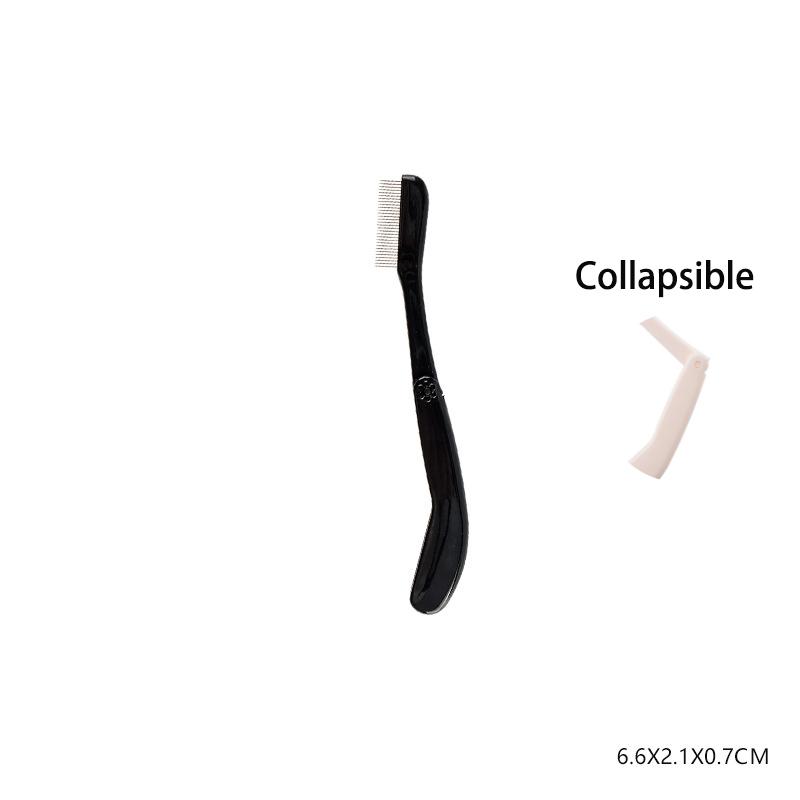 1 шт., черная складная щетка для ресниц, расческа для красоты, разделитель ресниц для макияжа, щипцы для завивки ресниц из нержавеющей стали, тушь для завивки ресниц, косметический инструмент