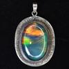 Natural Opal Pendant 65 ct 925 Sterling Silver Oval Cut Gems October Birthstone for Gem Collections