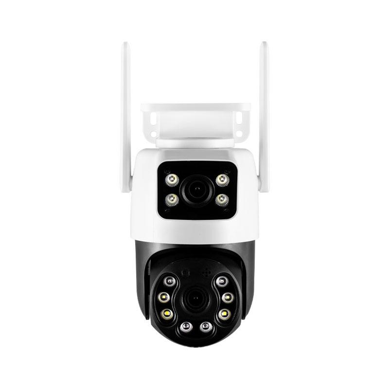 Outdoor HD Panoramic Binocular Camera with Full Color Night Vision and Mobile Remote Control