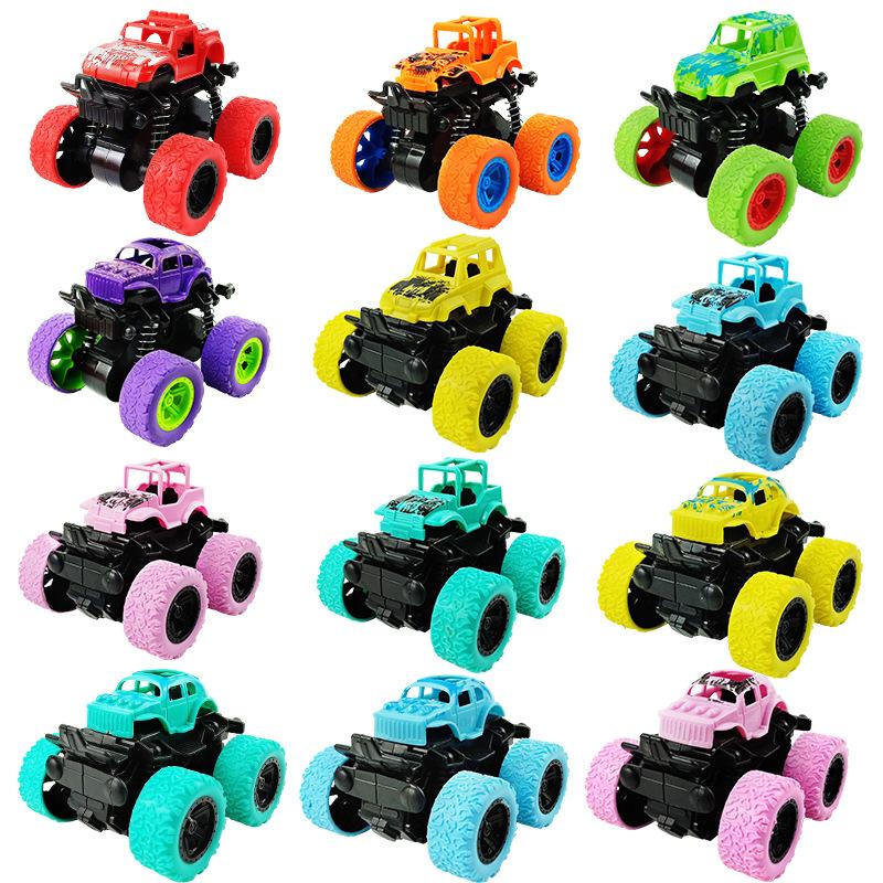 Children's Educational Toys Engineering Car Model Boy Inertial Four-wheel Drive Off-road Vehicle Car -8 Pieces