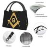 Золотой логотип Freemason портативные ланч-боксы для масонского охладителя Mason термоизолированная сумка для обеда офисный рабочий контейнер для пикника