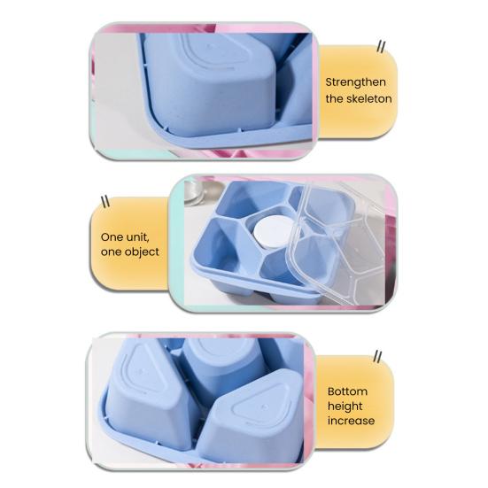 Большой контейнер для закусок с крышкой, поднос для сервировки с 5 отделениями, встроенные контейнеры для соусов, контейнер для хранения закусок без содержания бисфенола А, фруктов и орехов