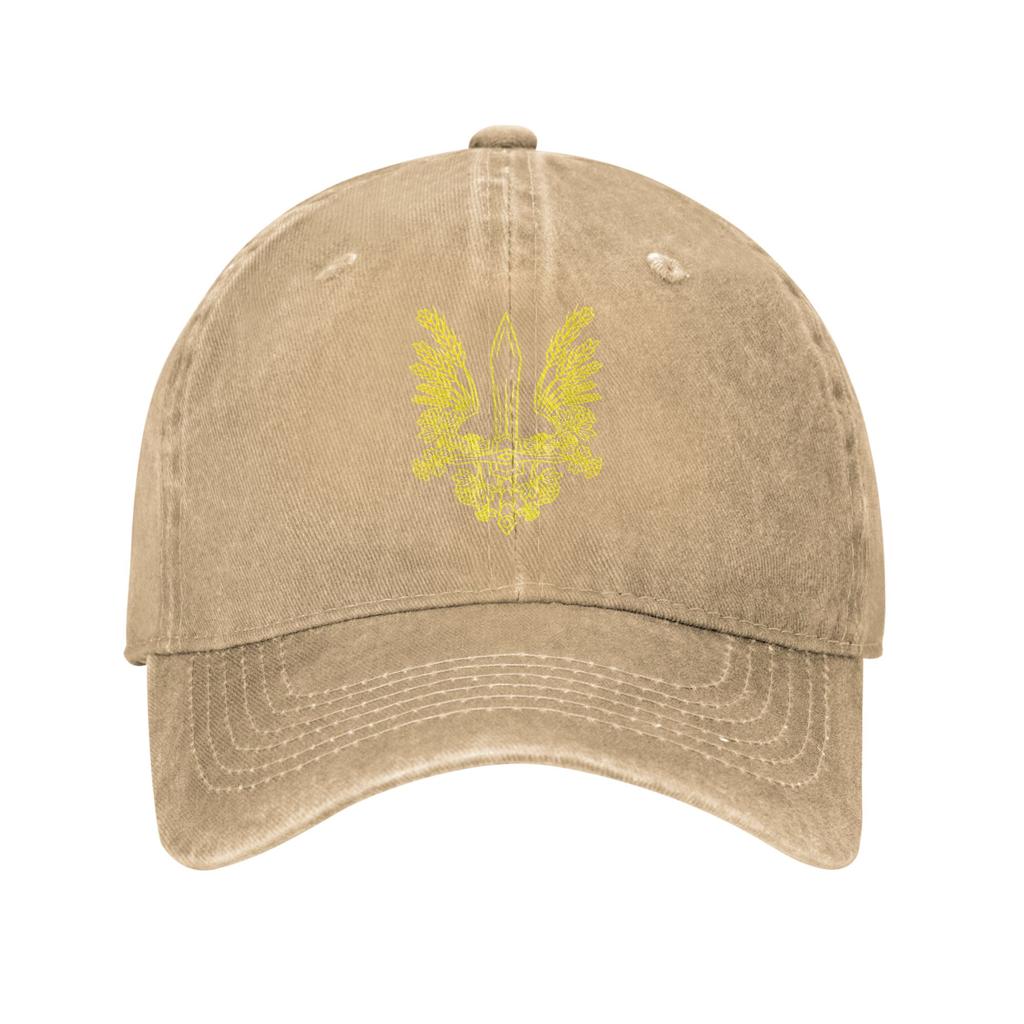 Ukraine Stylized Yellow Coat of Arms Ukrainian Baseball Cap Unisex Women Distressed Washed Snapback Hat Unstructured Soft Hats Cap