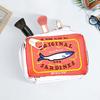 Yousheng Canned Sardines Makeup Bag Zip Around Toiletry Bag Sardine Can Cosmetic Bag for Women Daily Travel And Business Use