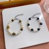 Natural Freshwater Pearl Bracelet Unisex Minimalist Design Stone Jewelry Couple Wristband Trendy