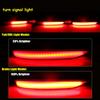 Red LED Car Rear Bumper Reflectors Tail/Brake Lights For Chevrolet Equinox 2018-2022 Sequential Turn Signal Light Rear Fog Light