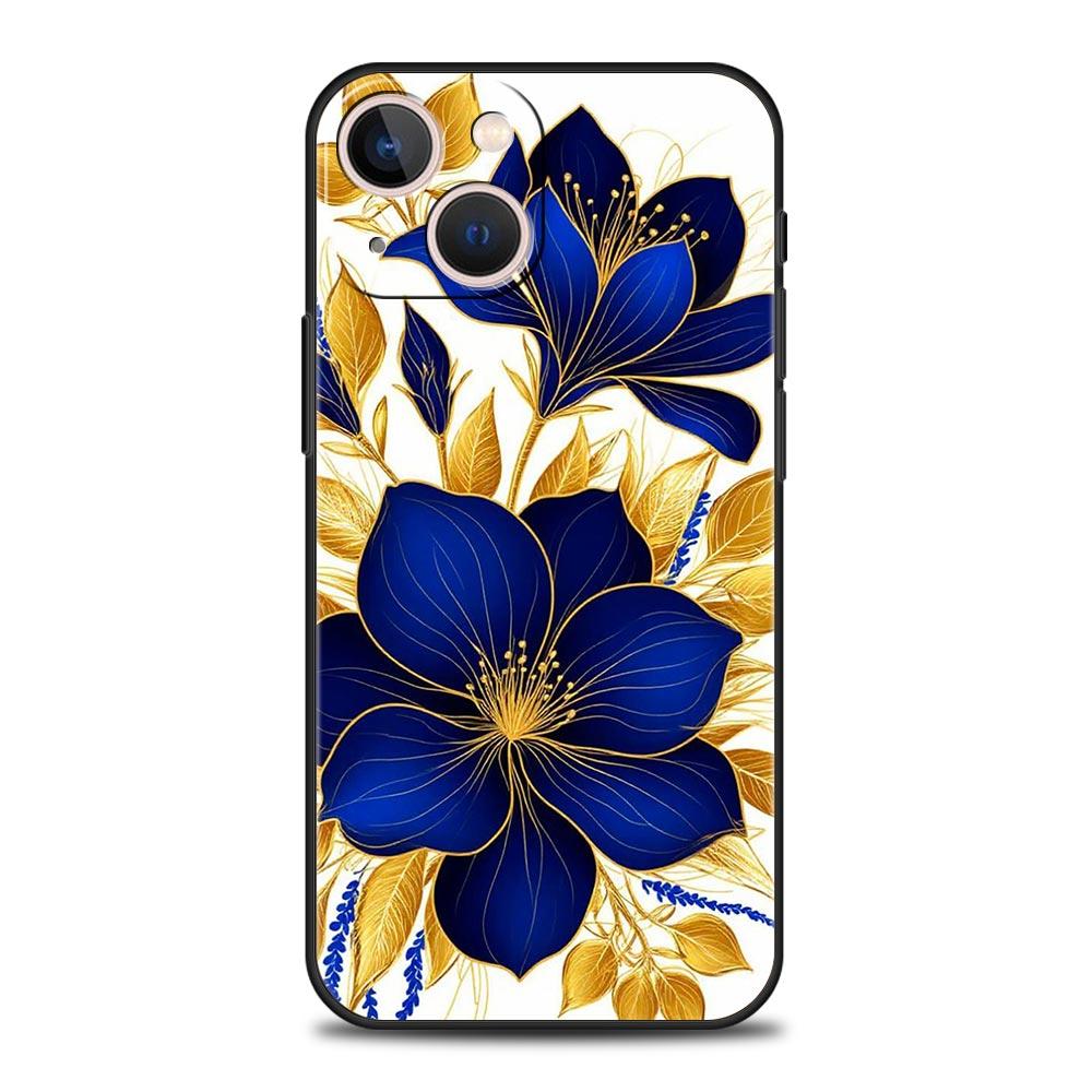 Чехол для телефона iPhone 17 16e 15 14 13 12 11 Pro Max SE 7 8 Plus Оболочка iPhone 16 Мягкий ТПУ Чехол Каллиграфия Цветок