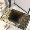 3D плошной оптический обман коврик для двери нескользящий коврик для двери спальни креативность ковер для ванной комнаты декор для дома