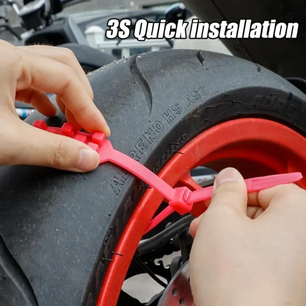 10 шт. Полиуретановые цепи для автомобильных шин, цепи противоскольжения для снежных шин, цепи для шин, электросамокат