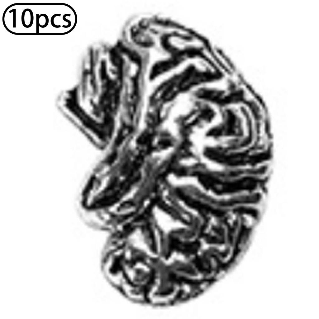 10Pcs Halloween Nail Charms Decorations 3D Metal Alloy Skull Cross Vintage Punk Style Nail Art Charms for DIY Manicure Nail Design Art Supplies