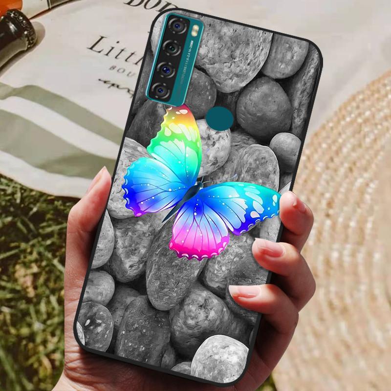 For TCL 20 SE Case Soft Silicone Phone Back Cover For TCL 20 SE TCL20SE TCL20 20SE Cases Coque for TCL 20SE Fundas bumper Shell