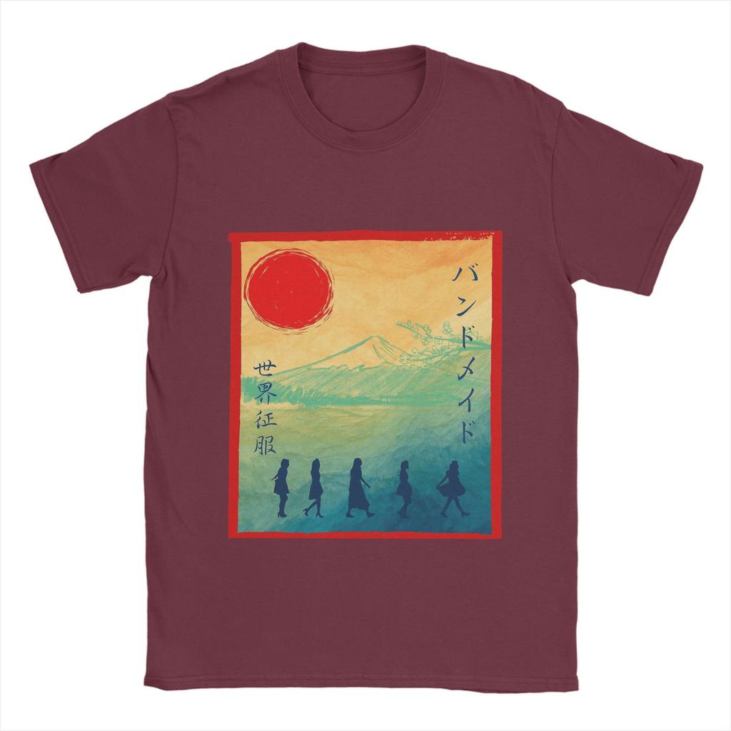 Band Maid band T Shirts Men's Pure Cotton Casual T-Shirt Round Collar Tee Shirt Short Sleeve Clothes Plus Size