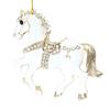 Horse Christmas Ornaments Sparkly Rhinestone Horse Hanging Decoration Acrylic Christmas Tree Ornament for Winter Xmas Party Supplies Holiday Decor