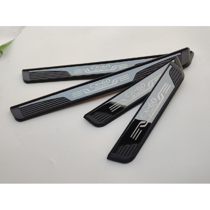 Для Mazda CX60 защита порога автомобильные аксессуары авто порог Накладка наклейки стальная отделка педали стиль 2022 2023