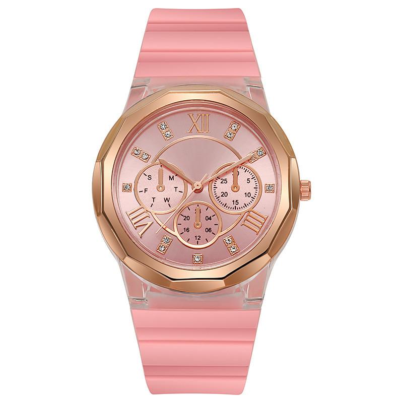 Student Style Silicone Watch For Women Ladies Casual Quartz With Sapphire Glass Dial
