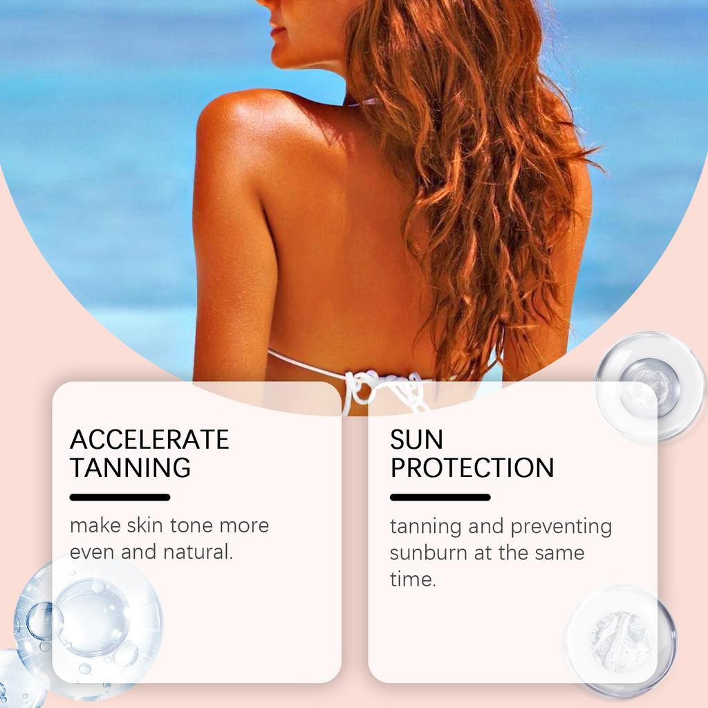 Tanning Sunscreen Gel Helps Tanning Prevent Sunburn Nourishing Dry Skin Soothes Sensitive Skin Tanning Sunscreen Gel Helps Tanning Prevent