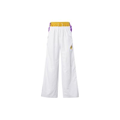 X Ambush NBA Lakers Snap-Up Широкие спортивные брюки Spring Edition Женские брюки белого цвета DB9570-121