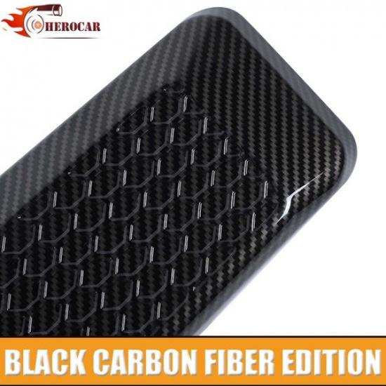 2x Car Front Bumper Headlight Grille Cover Trim for Ford F150 2015+ Carbon Fiber
