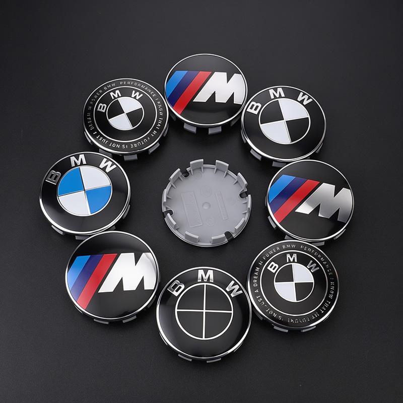 DECW8 4Pcs 56mm 60mm ABS Aluminum Wheel Center Hub Cap Badge For BMW E46 X3 G30 G01 F40 G05 G22 G06 Auto Exterior Tuning Accessories