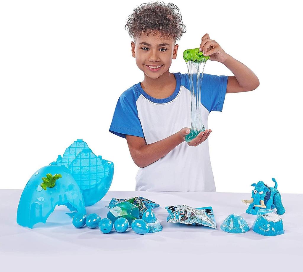 Smashers Dino Ice Age ZURU Mini Lots of Surprises Slime Dinosaur Toy Collectible Limited Dinosaur Breakable Egg for Boys & Kids Pacyephalosaurus