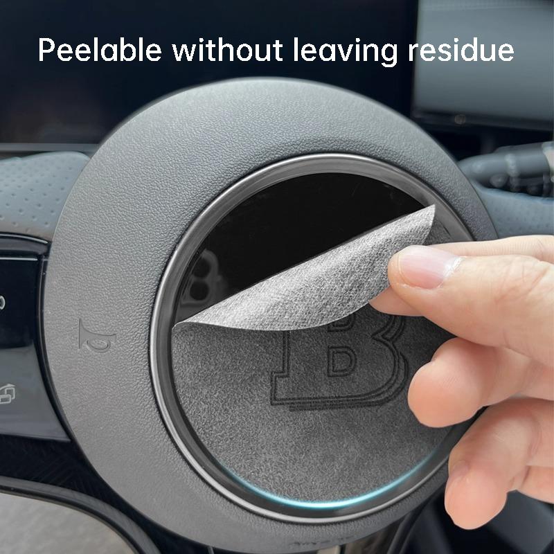 Для BYD Seal EV 6 7 DM-i Dolphin Seagul ATTO 3 Наклейка-логотип на руль Замшевая наклейка Аксессуары для интерьера автомобиля