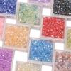 4 мм 10 г/пакет ограненные цветные хрустальные бусины DIY браслет ожерелье серьги ювелирные аксессуары