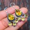 Citrine Gemstone Handmade Jewelry 925 Sterling Silver Earring For Memorial Day