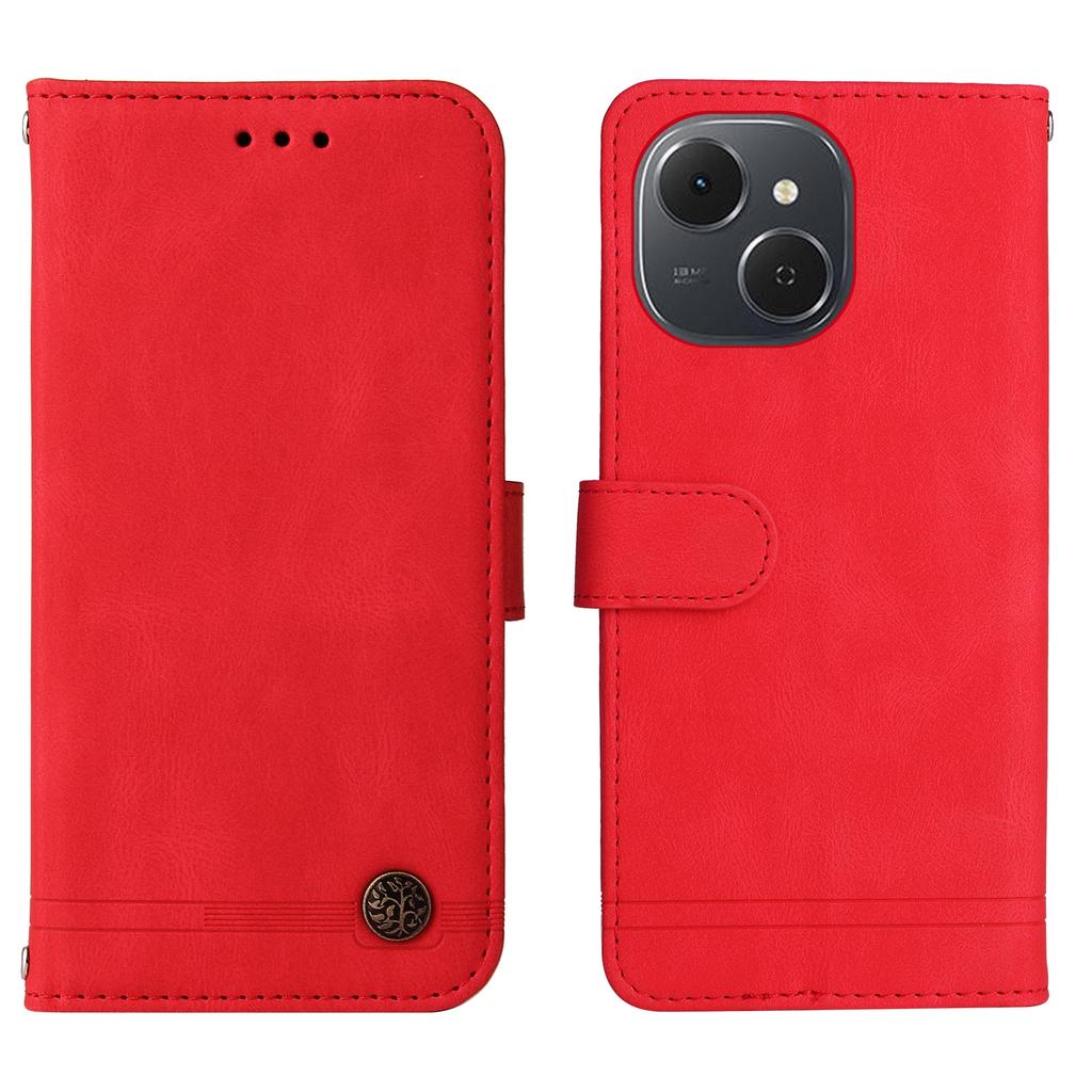 For TECNO Spark 40C Leather Wallet Cases Skin Touch Phone Cover Stand with Strap