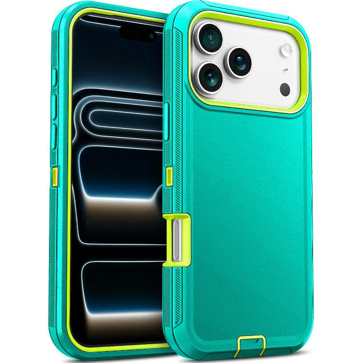 Neutral OTT solid color three-proof phone case suitable for iPhone 17 Pro Max, anti-drop protective cover for Apple 16E