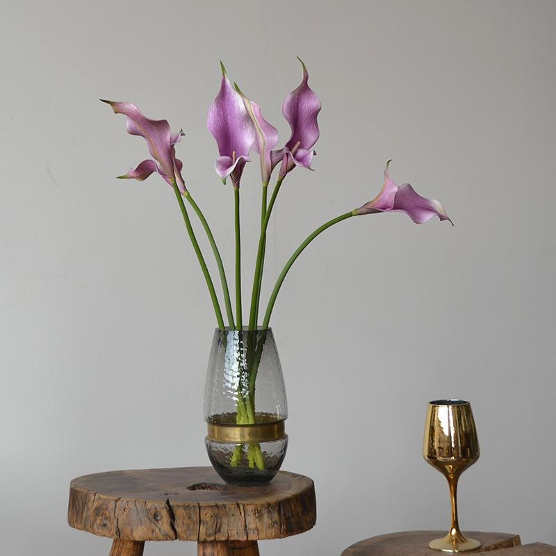 1 шт. модный искусственный цветок домашний декор поддельное растение настоящее прикосновение калла лилия реквизит для фотосъемки