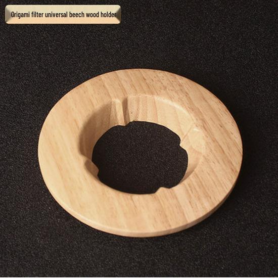 Деревянный держатель для кофейных фильтров из массива дерева для V60/Origami - Конус и основа для кекса, Совместим с V01/V02