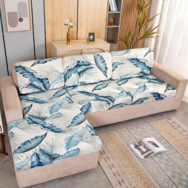 Чехол на диван с геометрическим принтом, эластичный, стрейч, защитный чехол для углового дивана, кресла, мебели, с дизайном легкой посадки