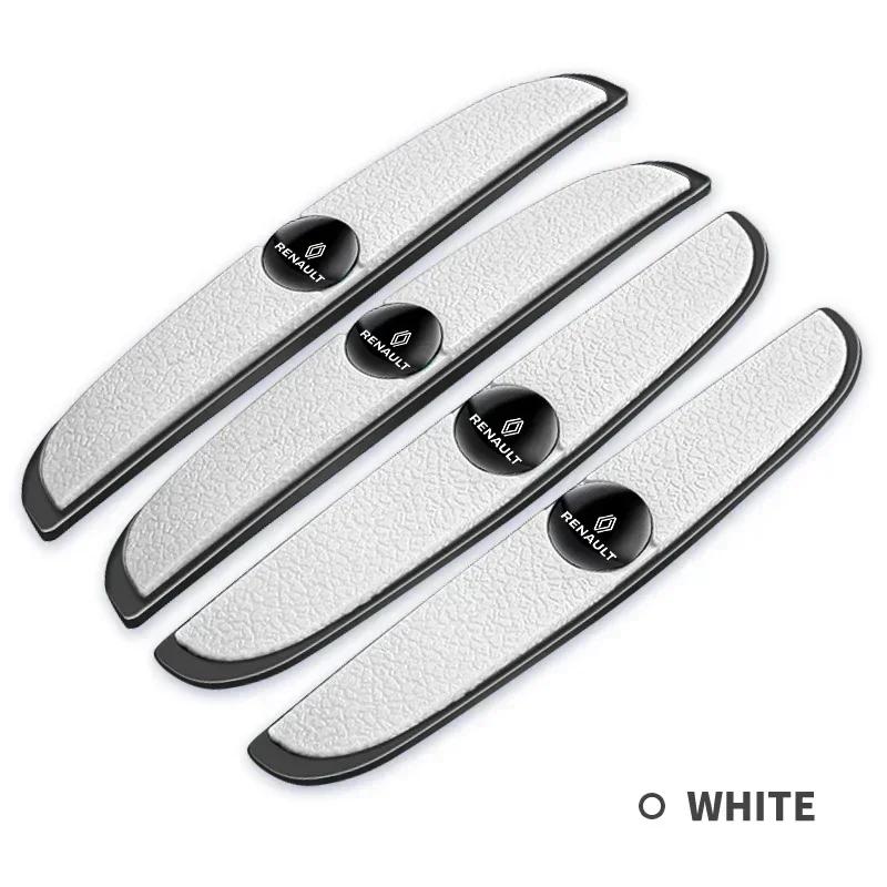 4pcs Rubber Bumper Strip Car Door Anti-Collision Emblem Sticker For Renault Clio Laguna 2 Megane 2 3 Duster RS Accessories Z777
