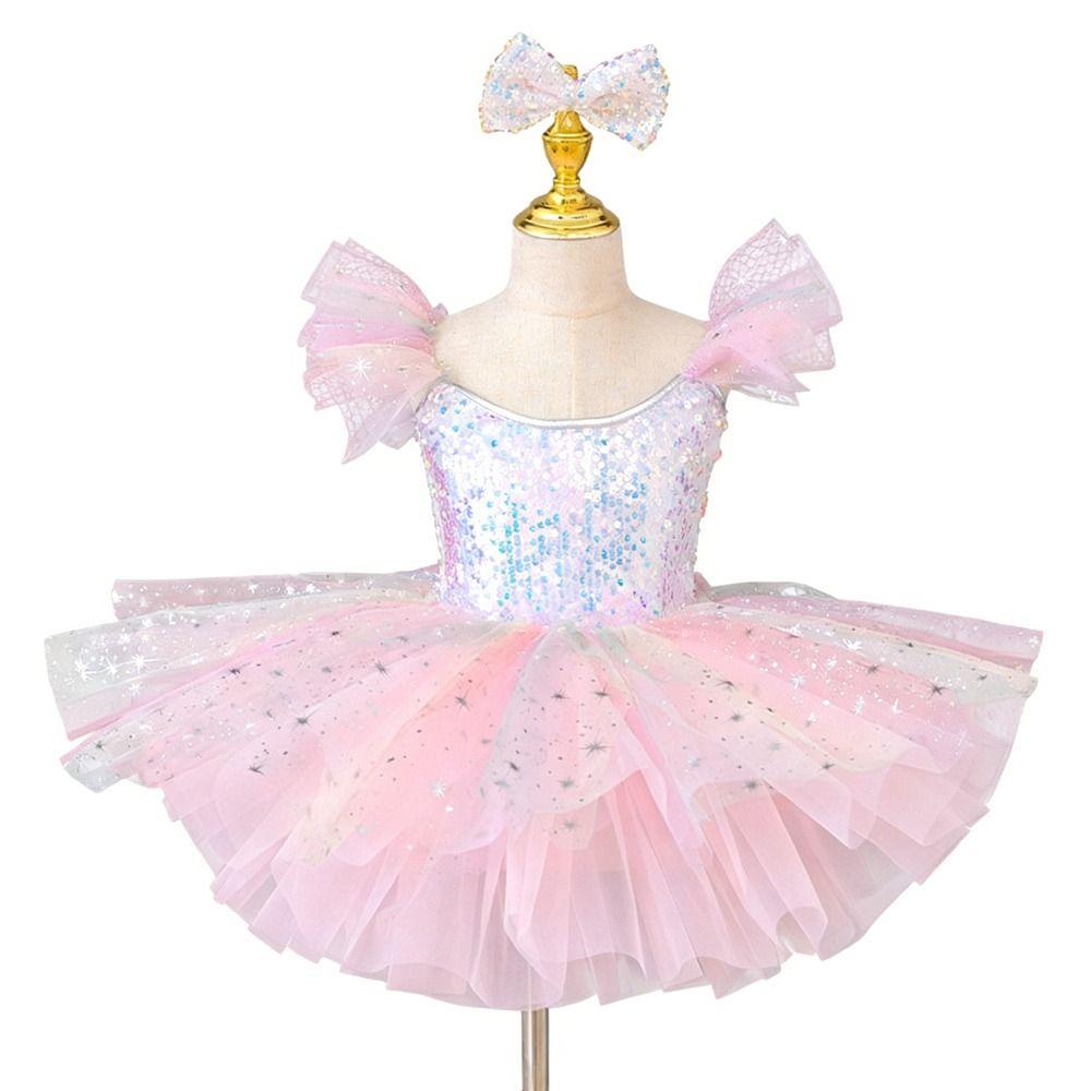 Puffy Kids Ballet Dress Sequin Princess Dress Fashion Ballet Tutu  Dance
