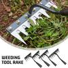 5/6/7/8 Teeth Iron Gardening Hoe Weeding Rake Farm Tool Grasping Raking Loosening Soil Nail Rake Tool Artifact Harrow Farm Tool