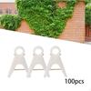 100x крепежные зажимы для растений, вертикальные садовые инструменты, виноградная лоза, помидоры