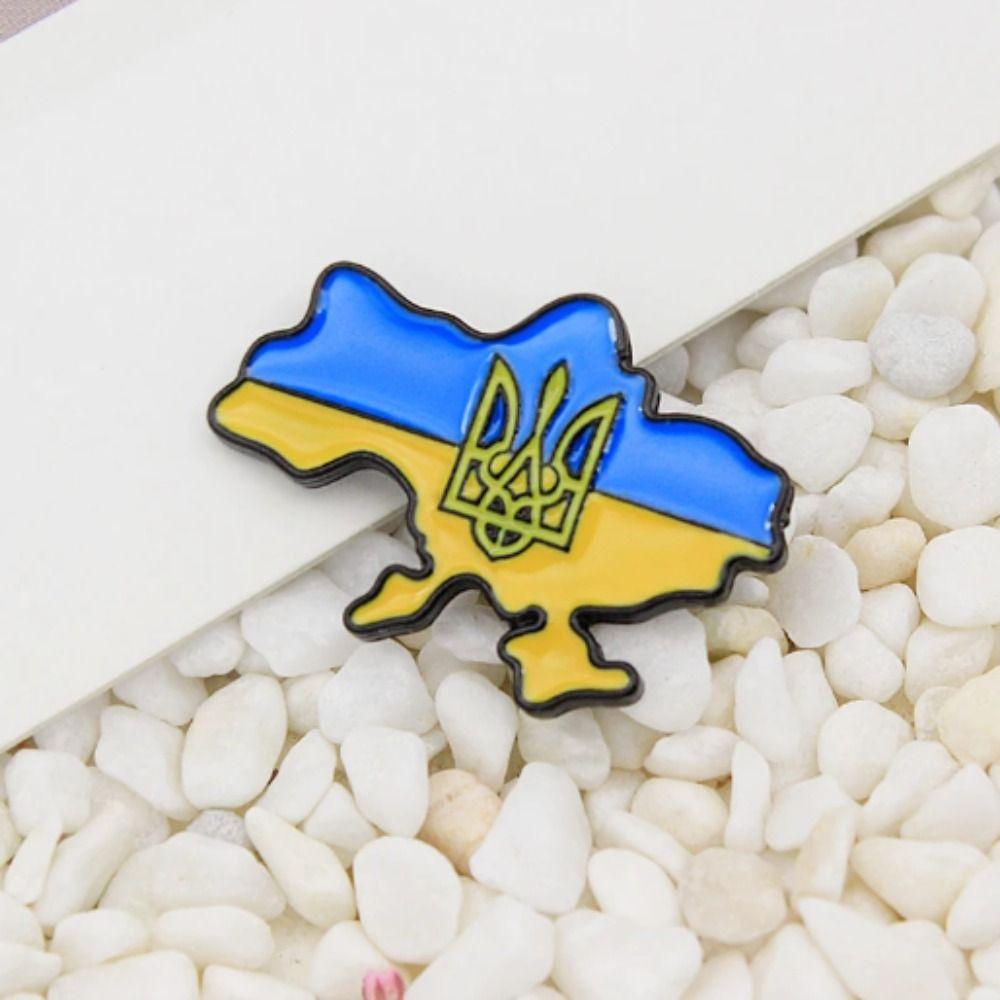Броши Украина Броши Цинк Сплав цинка Украинские национальные булавки Украинский флаг Булавки Ювелирные изделия