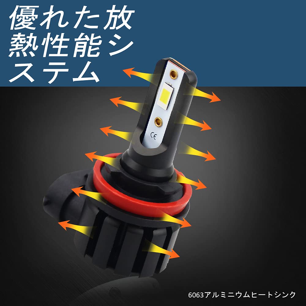 BLUESEATEC H8 H11 H16 LED Fog Lamp Yellow Explosive Light