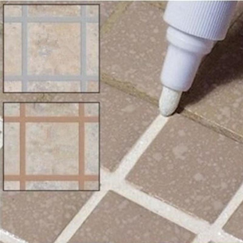 New Home Decor Tile Marker Repair Wall Pen White Grout Marker Odorless Non Toxic for Tiles Floor