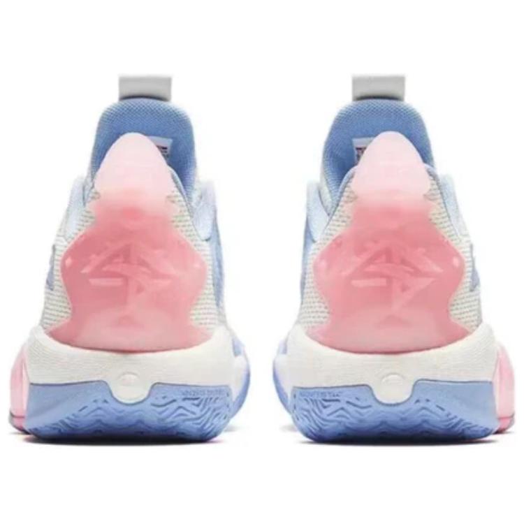 Anta Shock Wave 5 Team V2 Ярко-розовые мужские кроссовки Белый нежно-голубой 112411606-6