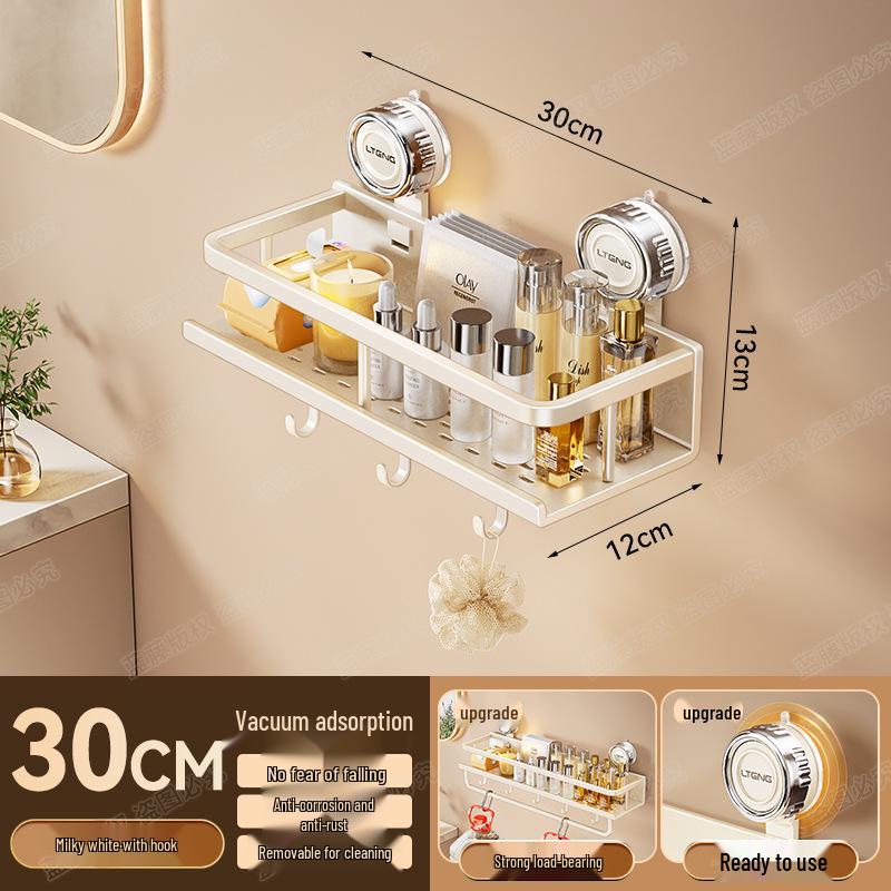 Настенная алюминиевая полка для полотенец и ванной комнаты на присосках