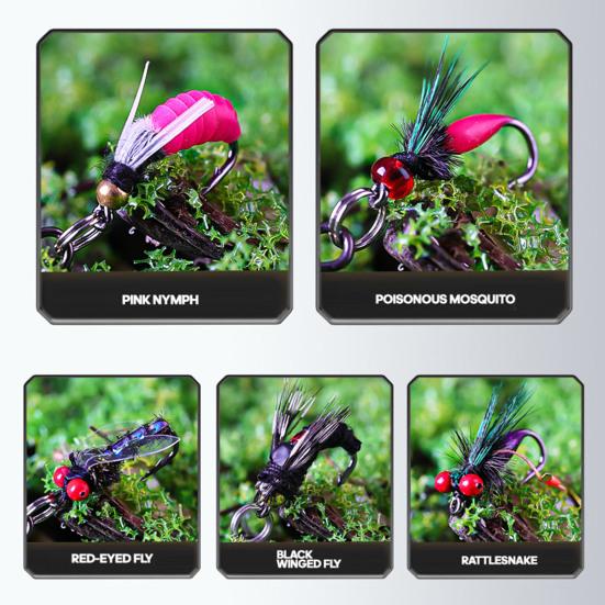 5 шт. Бионические рыболовные приманки с острым крючком, компактный дизайн, портативные, вращающиеся, для соленой и пресной воды, плавающие воблеры, приманки для нахлыстовой рыбалки