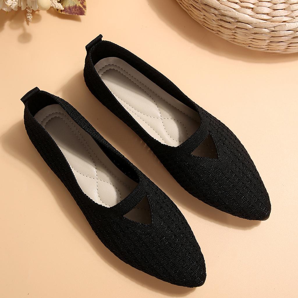 Туфли женские балетки с круглым носком повседневные женские кроссовки для платья медсестры удобные новые летние однотонные резиновые ПУ ткани для отдыха с ажурным узором