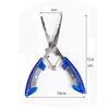 Рыболовные плоскогубцы из нержавеющей стали NUZAMAS Blue Gear изогнутые рыболовные плоскогубцы из нержавеющей стали щипцы для обжима лески рыболовные плоскогубцы из нержавеющей стали ловец рыбы