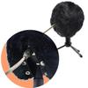 Sunmon Синий Снежок Меховая ветрозащитная крышка для микрофона Snowball ICE, Поп-фильтр для переднего стекла, Запись, Вещание, Пение, Черный