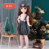 1/6 SD 30cm BJD Dolls Clothes Attractive Eyes Long Hair Dress Up Doll 23 Moveable Joints Anime Toy