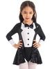 Kids Girls Halloween Cosplay Circus Ringmaster Dress Up Costume Sequins Jazz Dance Wear Leotard Dress