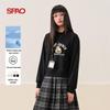 Женская ретро-толстовка SPAO с принтом медведя и круглым вырезом