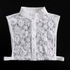 43 Styles Fake Collar Stand Lapel Shirt Detachable Collar Women Lace Floral False Collar Half Shirt Blouse Faux Col