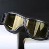 Motorcycle Glasses Windproof Motorcycle Helmet Glasses Sunglasses Retro Universal Folding Leather Retro Motorcycle Accessories